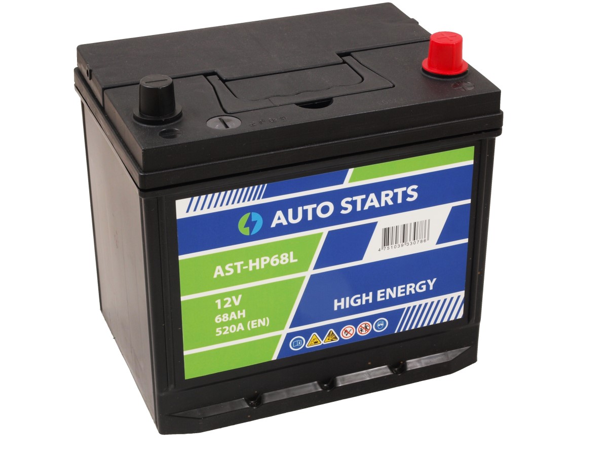 AUTO STARTS HIGH POWER JIS 12V 68Ah, 520A (EN) 232x173x225 0/1 EAN4751039330786